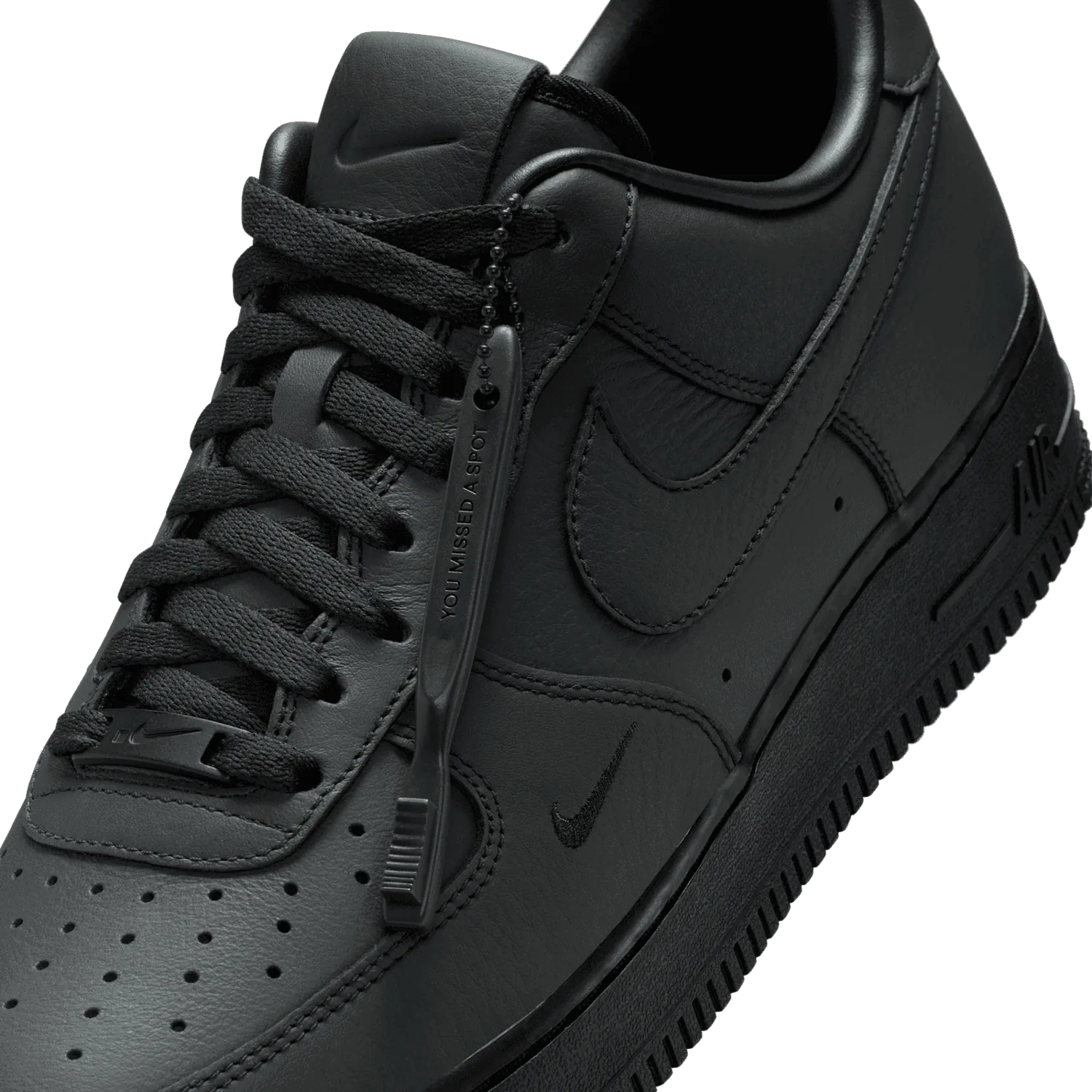 Nike Air Force 1 Low Triple Triple Black .SWOOSH image 3