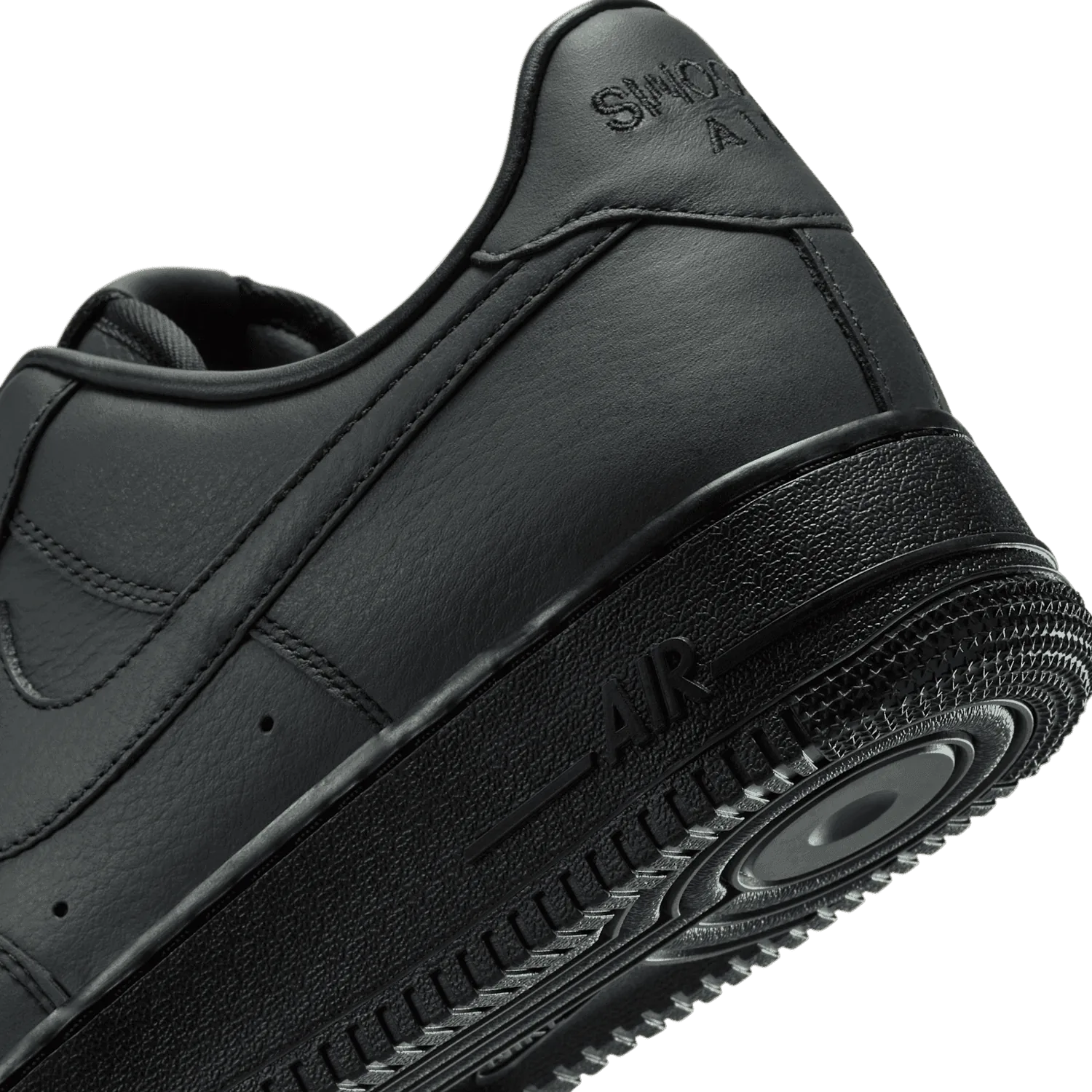Nike Air Force 1 Low Triple Triple Black .SWOOSH image 5
