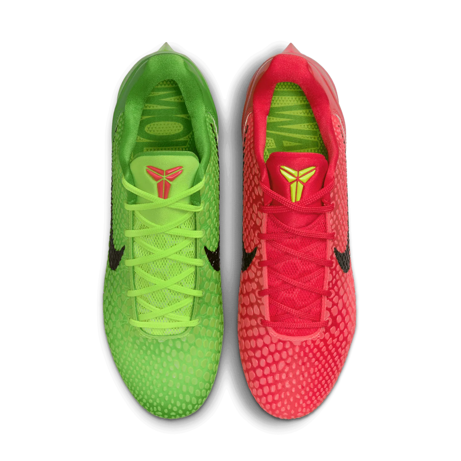 Nike Vapor Edge Kobe 6 SE Mismatch Grinch Cleats image 3