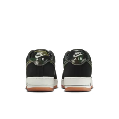 Nike Air Force 1 Low Black Patent Camo Swoosh