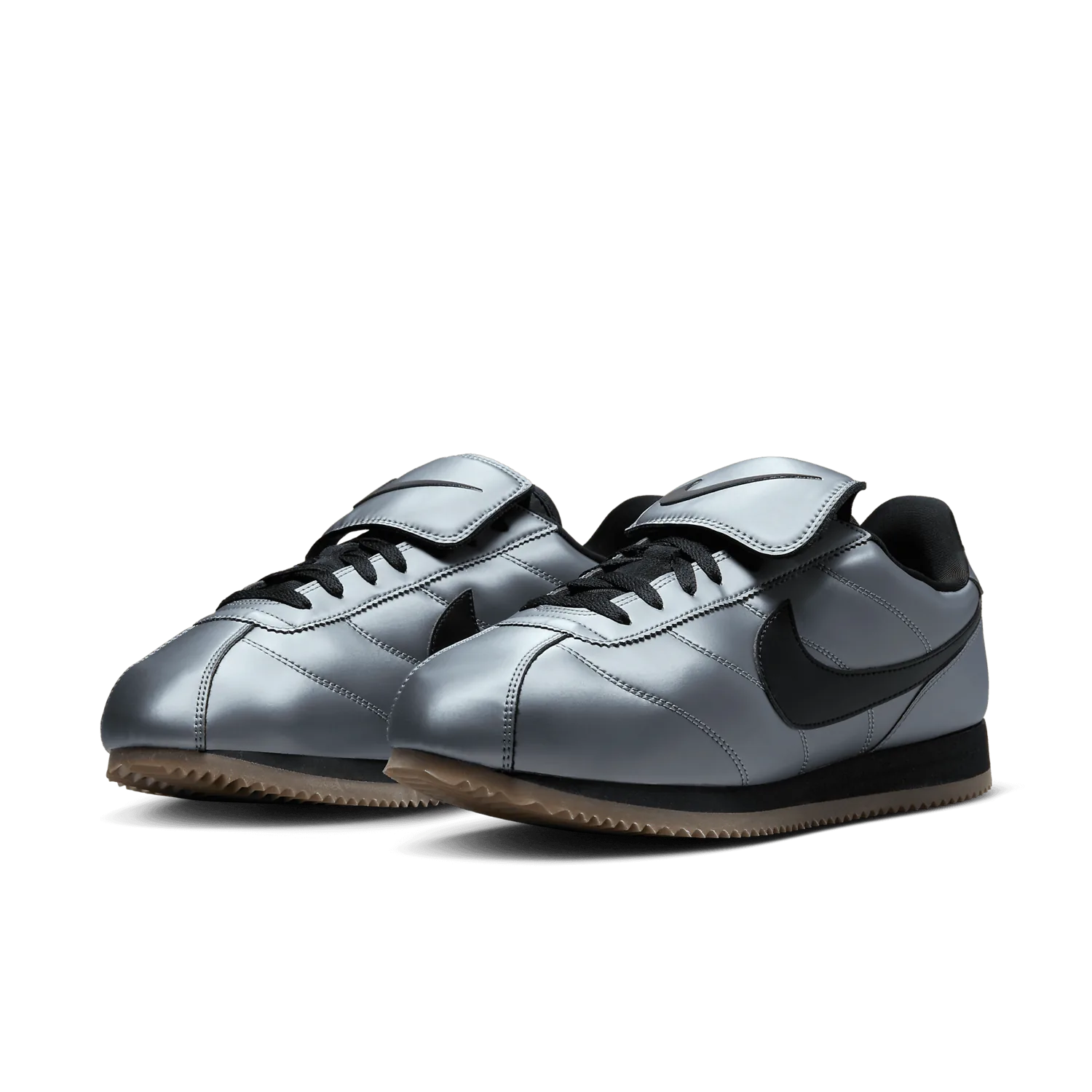 Nike Cortez SE Metallic Cool Grey Black image 3