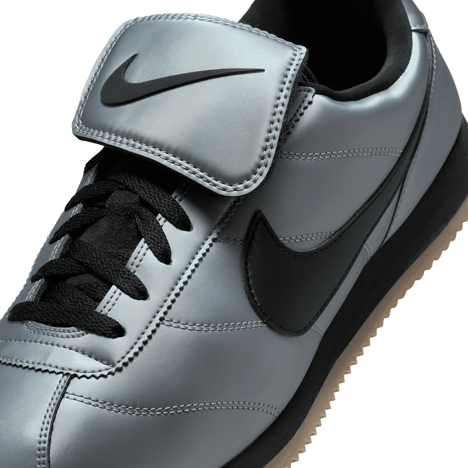Nike Cortez SE Metallic Cool Grey Black image 5