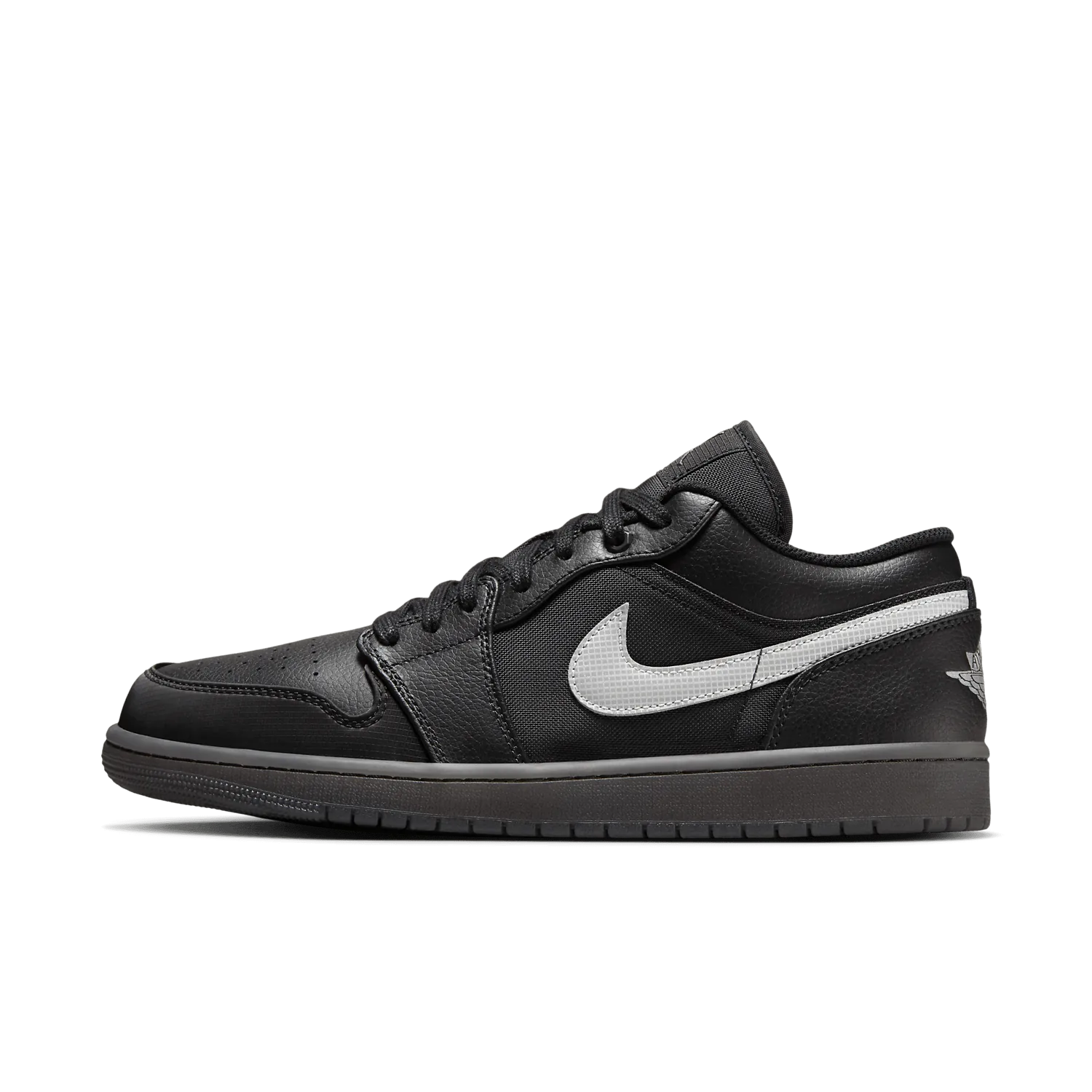 Air Jordan 1 Low Black White Dark Gum image 2