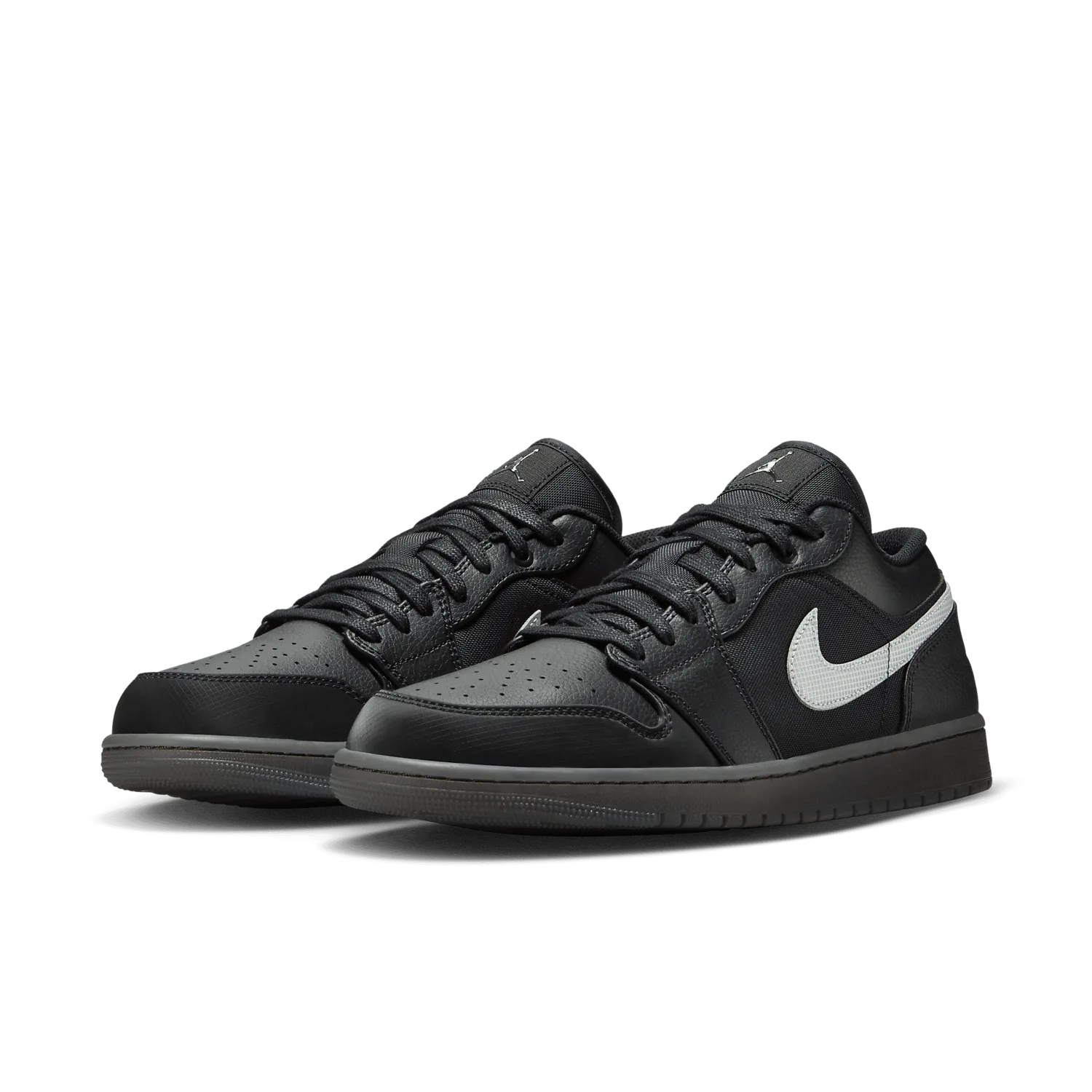 Air Jordan 1 Low Black White Dark Gum image 5