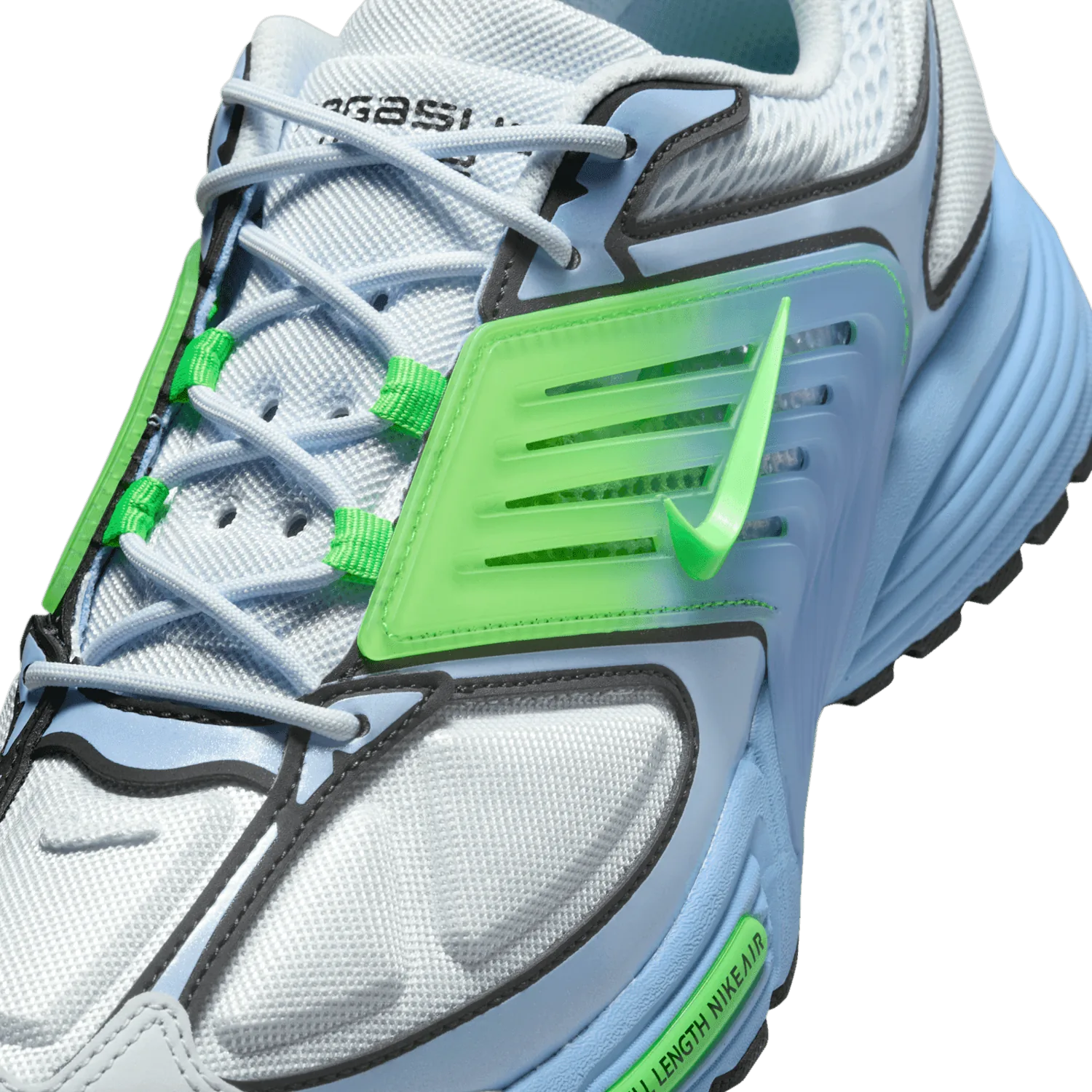 Nike Air Pegasus Wave Football Grey Green Strike image 5