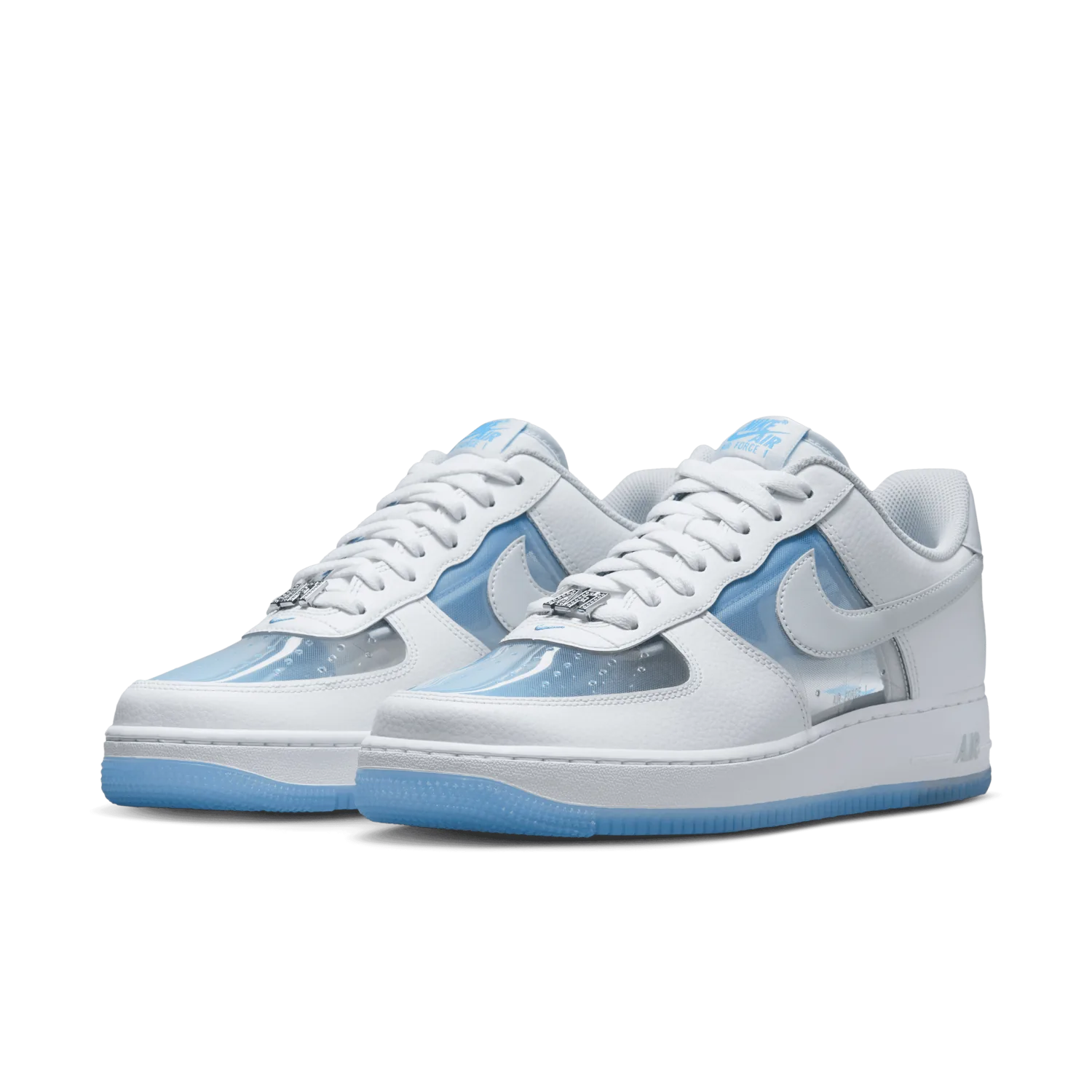 Nike Air Force 1 Low Translucent White University Blue image 5