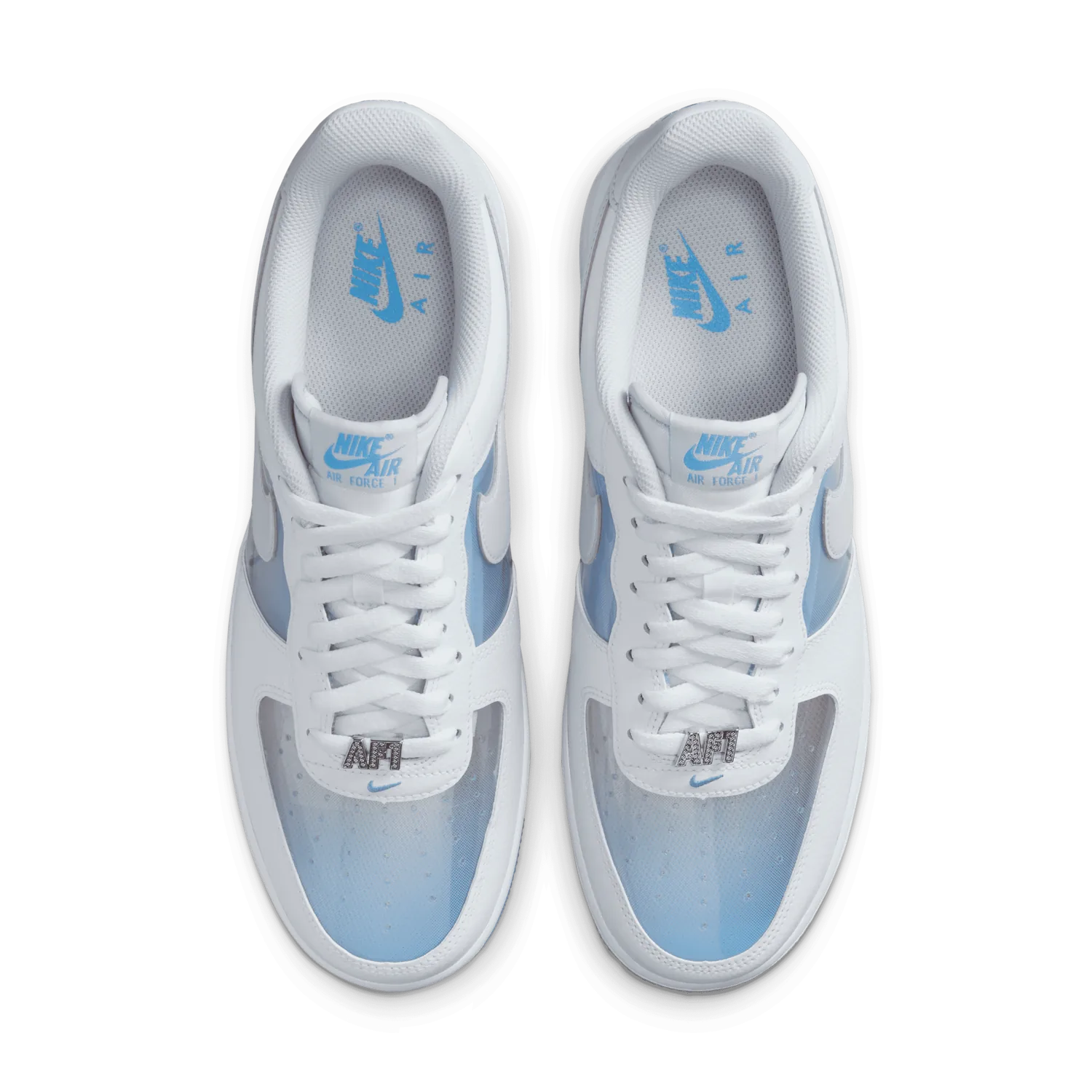 Nike Air Force 1 Low Translucent White University Blue image 6