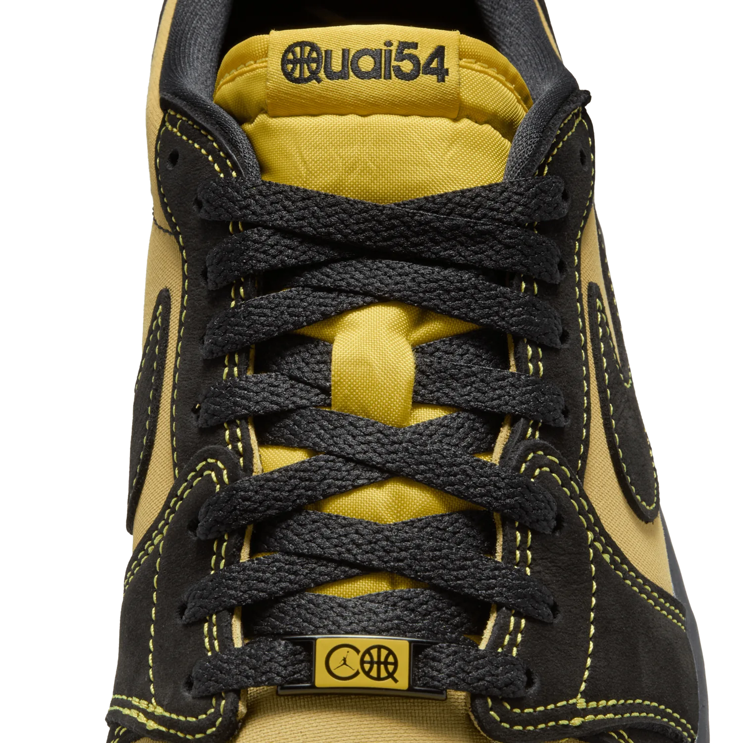 Jordan 1 Retro Low OG Quai54 Black Tour Yellow Red image 3