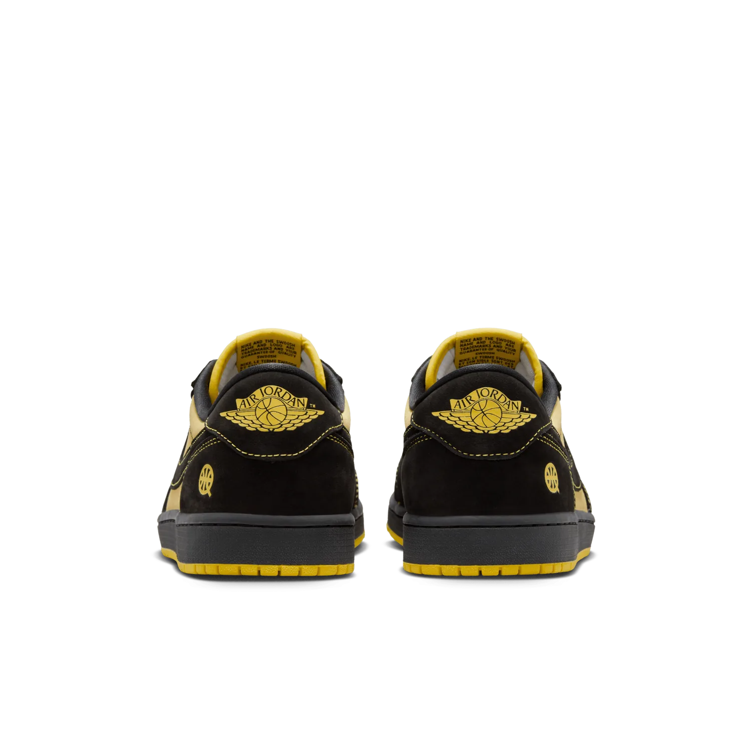 Jordan 1 Retro Low OG Quai54 Black Tour Yellow Red image 6
