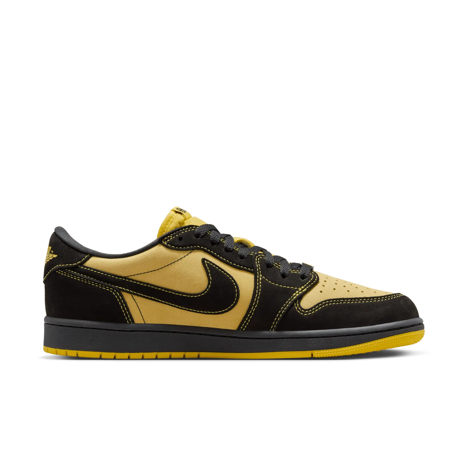 Jordan 1 Retro Low OG Quai54 Black Tour Yellow Red image 10