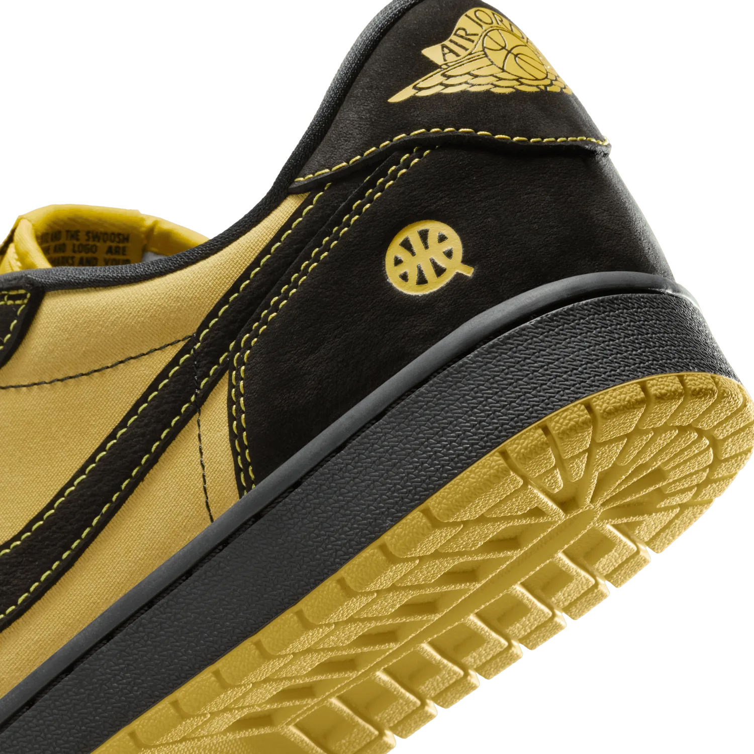 Jordan 1 Retro Low OG Quai54 Black Tour Yellow Red image 12