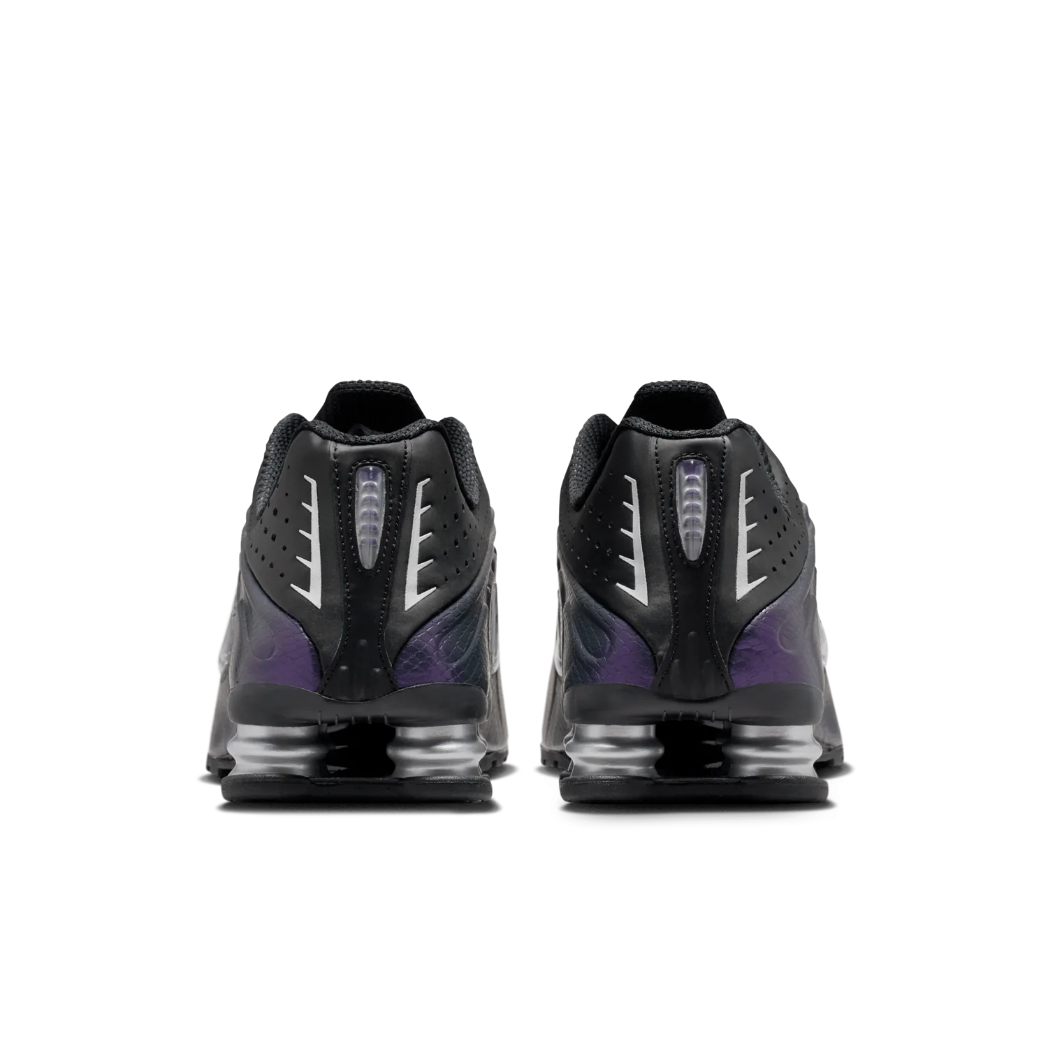 Nike Shox R4 Black Metallic Silver image 2