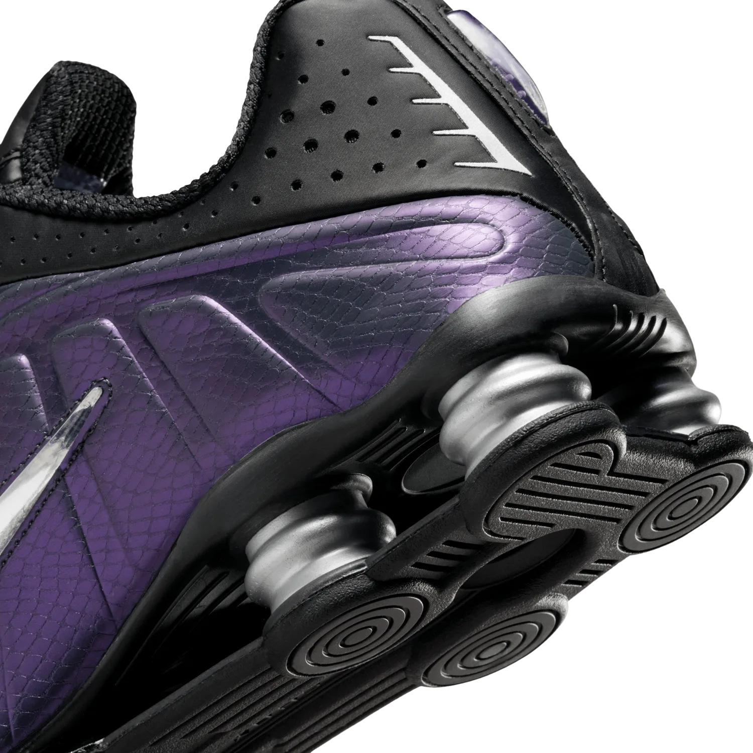 Nike Shox R4 Black Metallic Silver image 4
