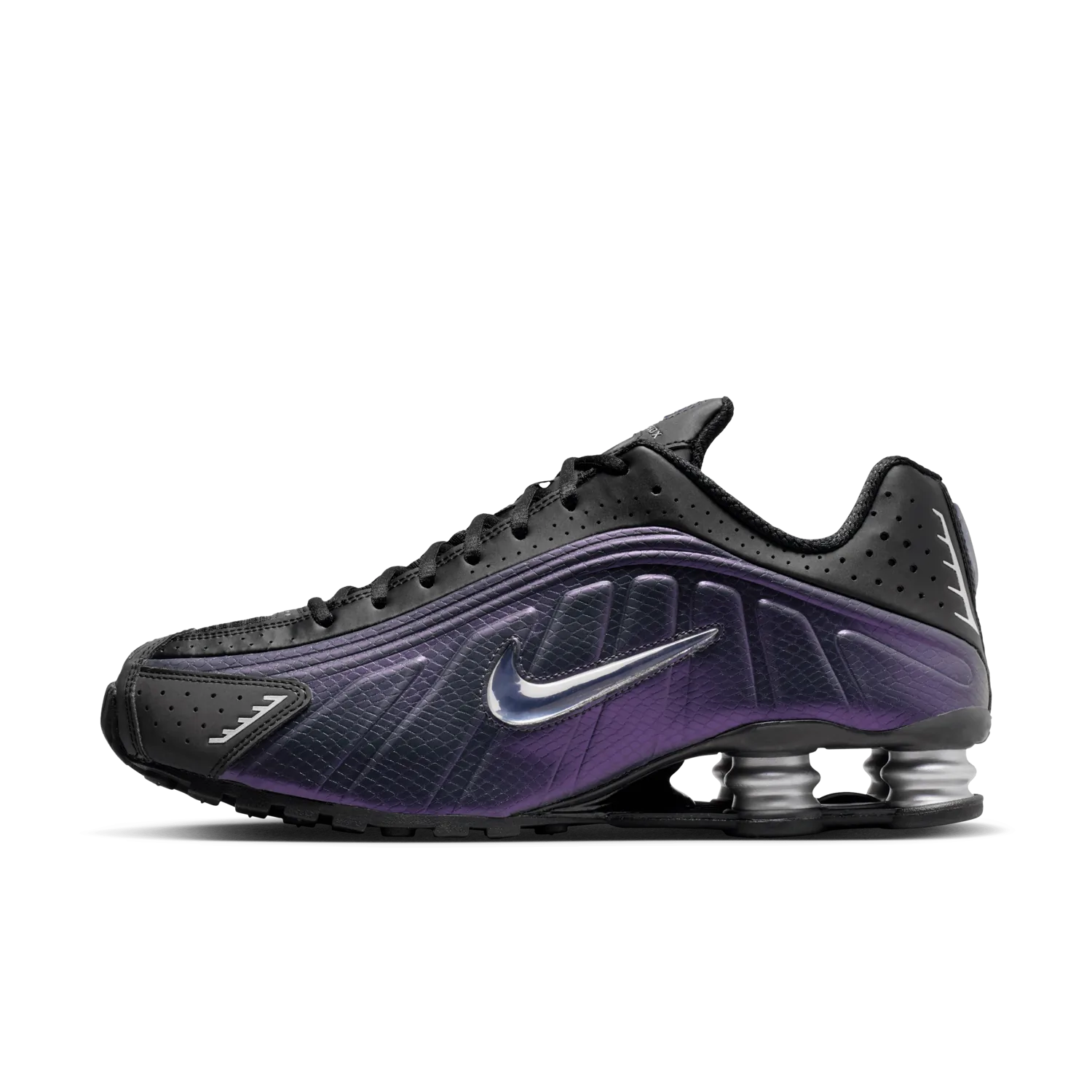 Nike Shox R4 Black Metallic Silver image 7