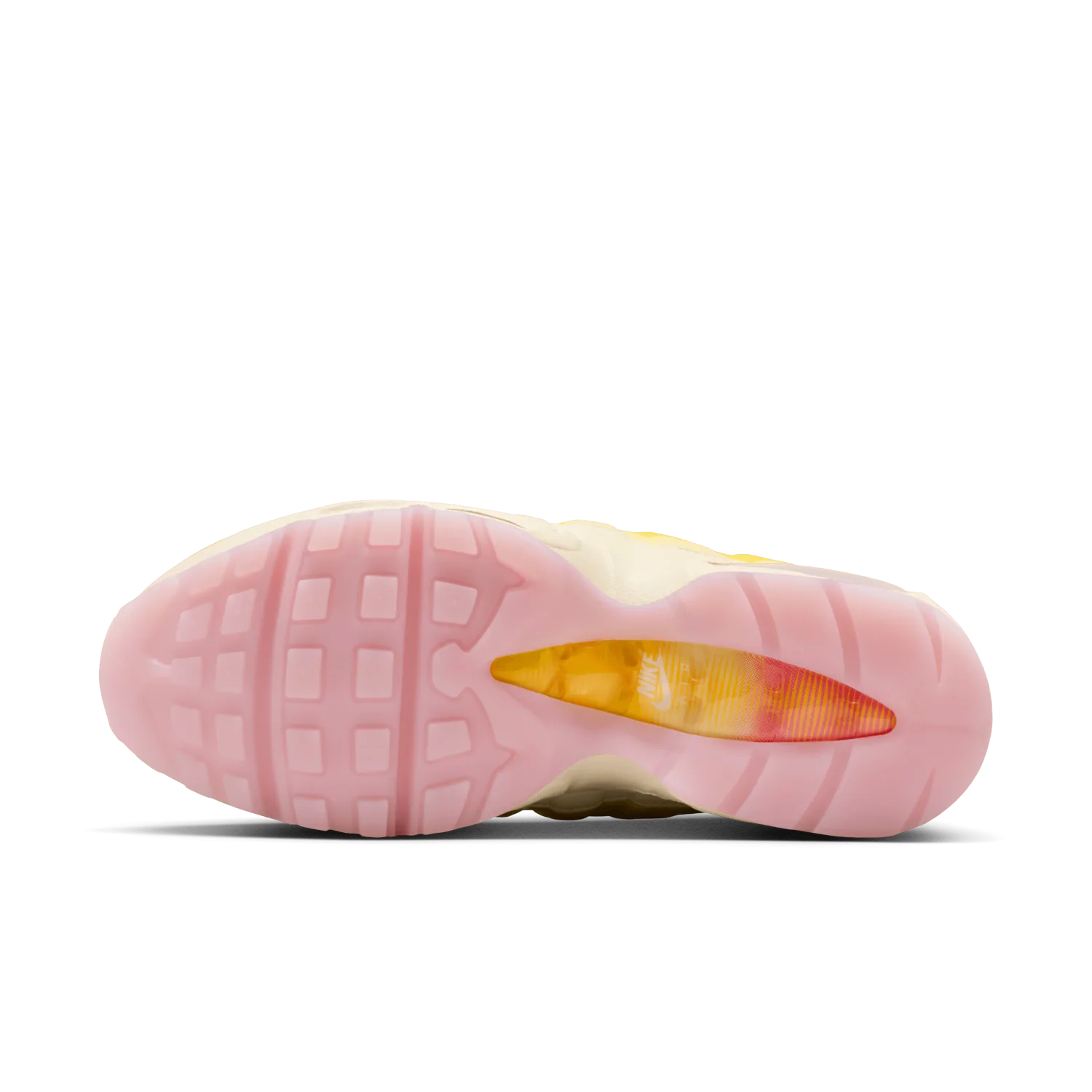 This Women’s Exclusive Air Max 95 is a Yellow and Pink Sunshine Gradient image 3