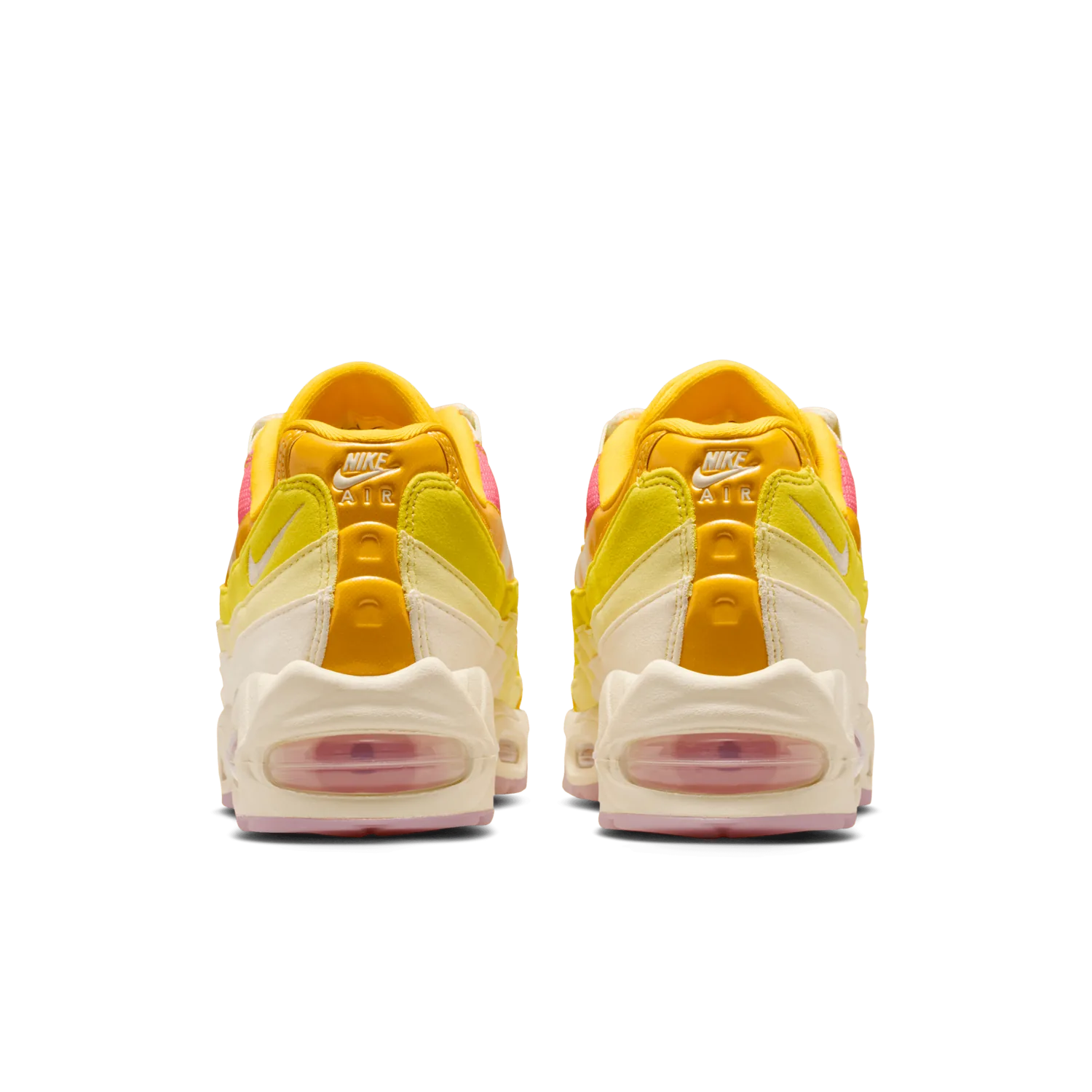 This Women’s Exclusive Air Max 95 is a Yellow and Pink Sunshine Gradient image 4