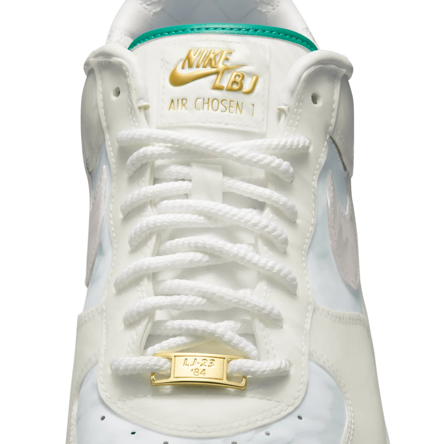 Nike Air Force 1 LBJ White Jade Ice Beijing image 3