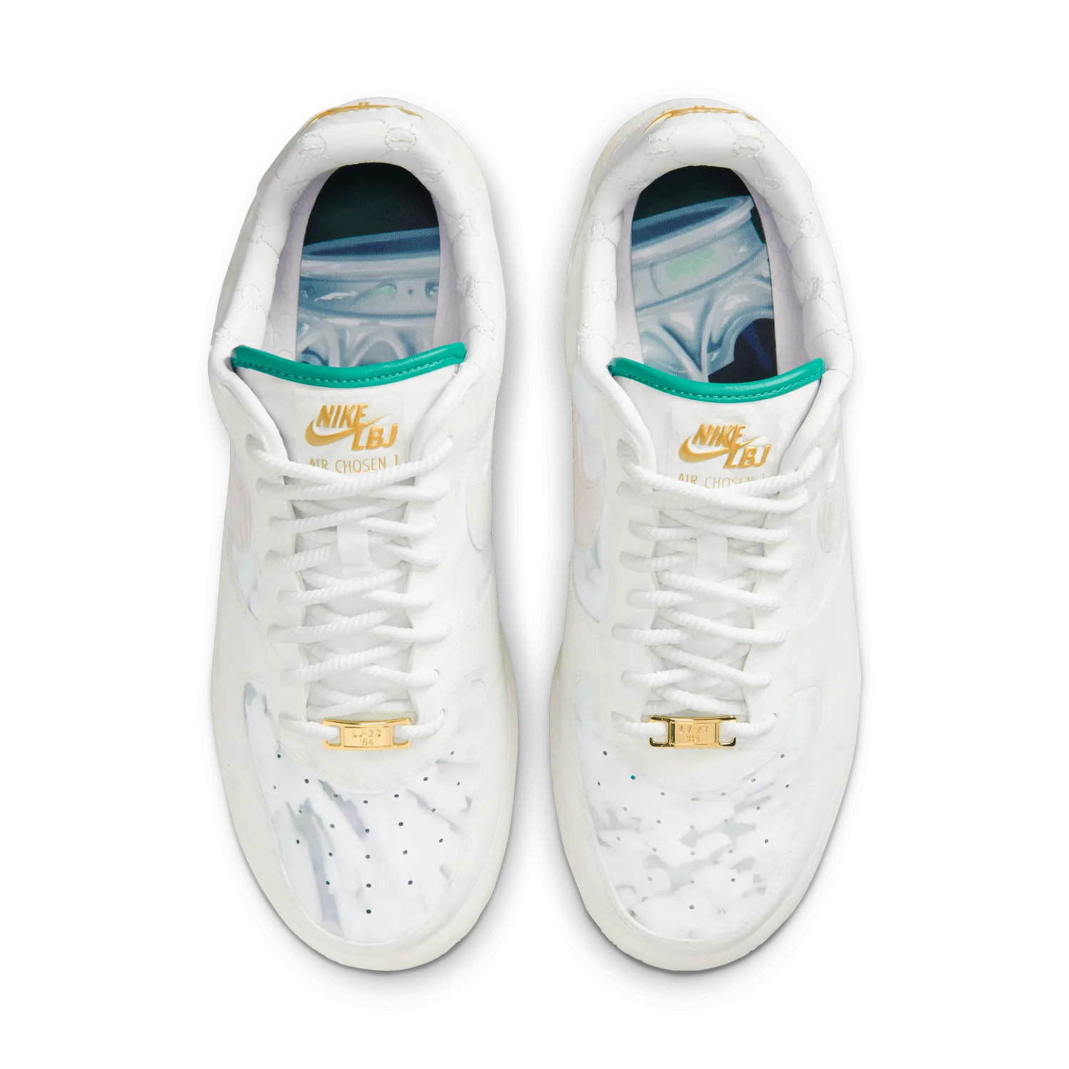 Nike Air Force 1 LBJ White Jade Ice Beijing image 9
