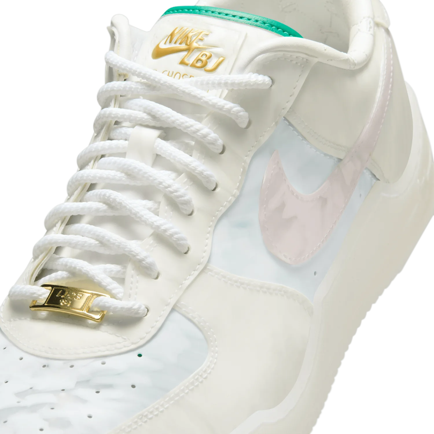 Nike Air Force 1 LBJ White Jade Ice Beijing image 12