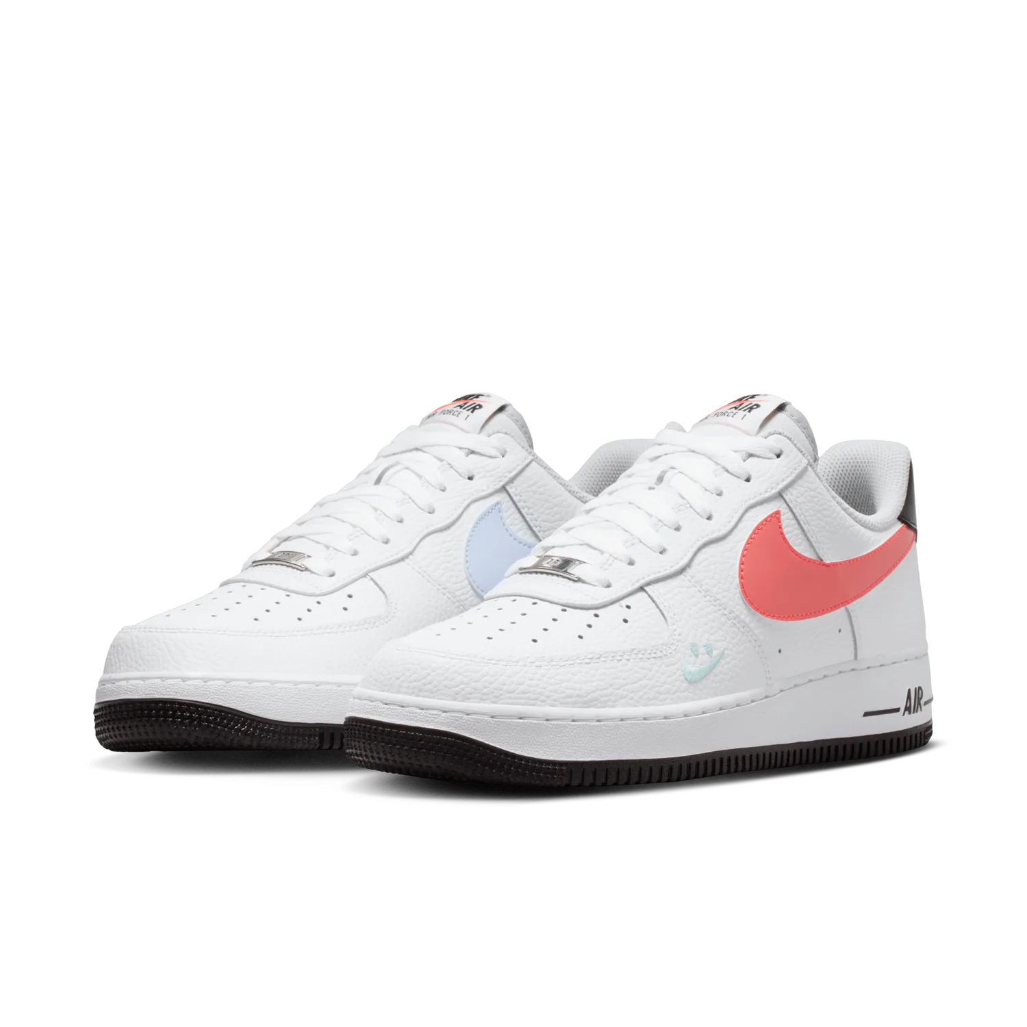 Nike Air Force 1 Low Smiley Swoosh White Flash Crimson image 8