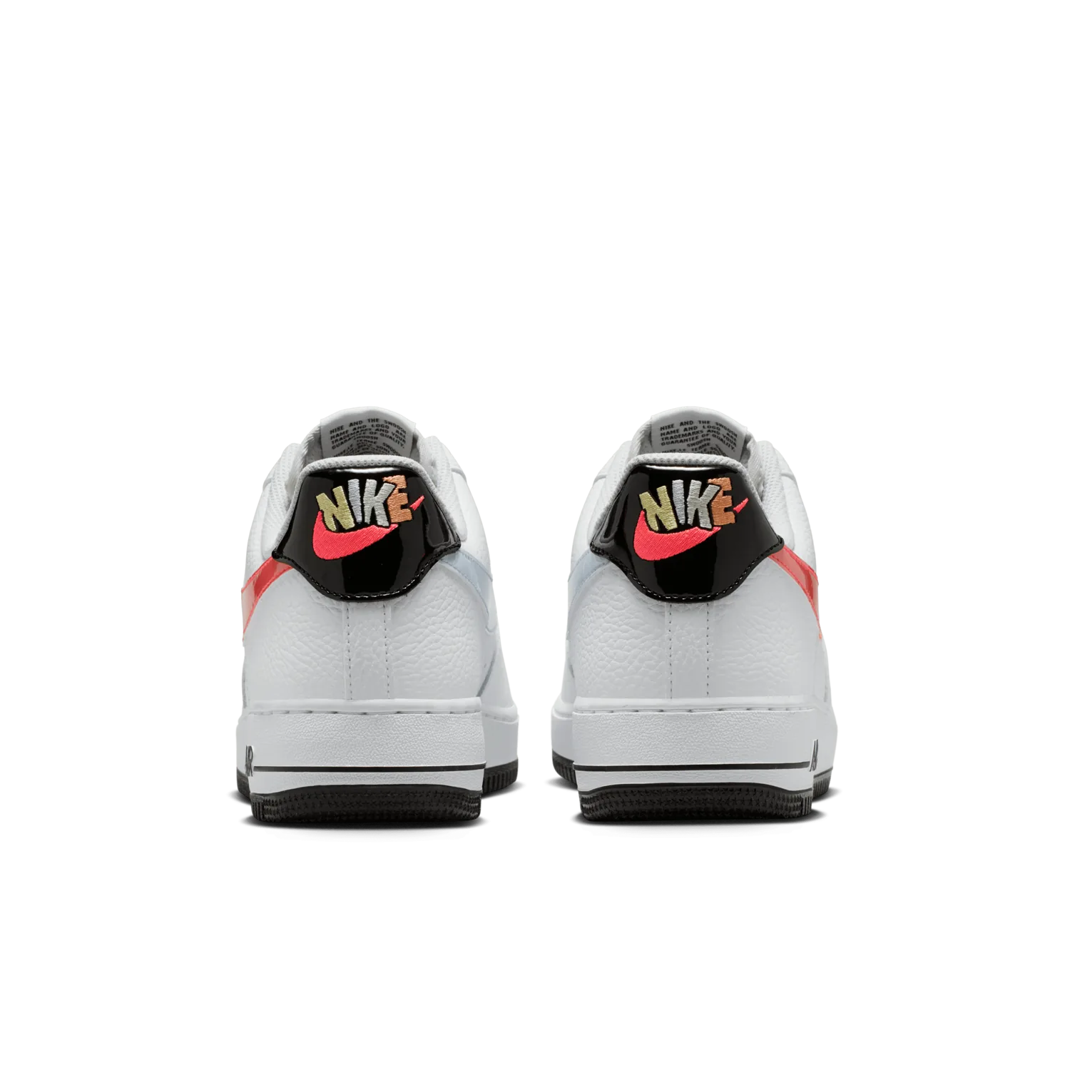 Nike Air Force 1 Low Smiley Swoosh White Flash Crimson image 9