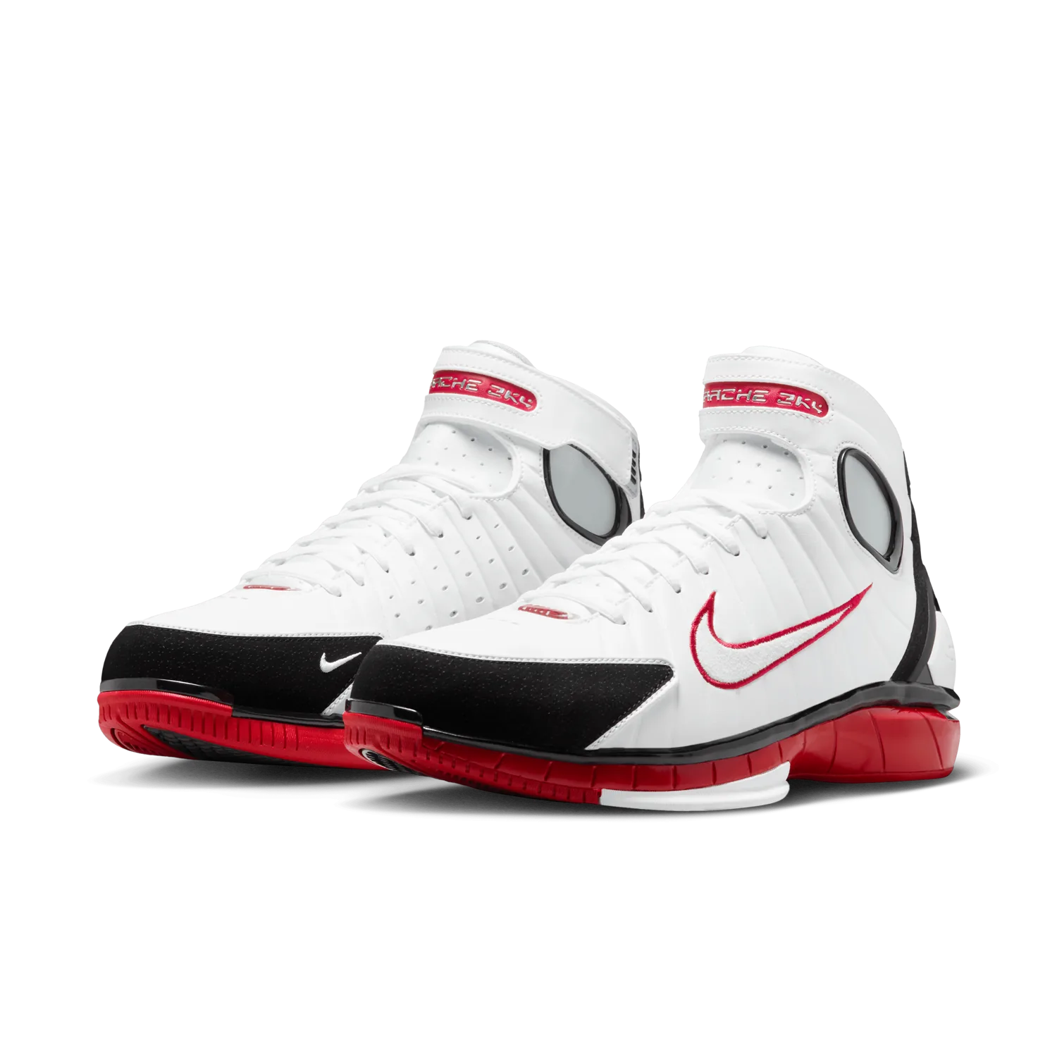 Nike Air Zoom Huarache 2K4 White Varsity Red image 7