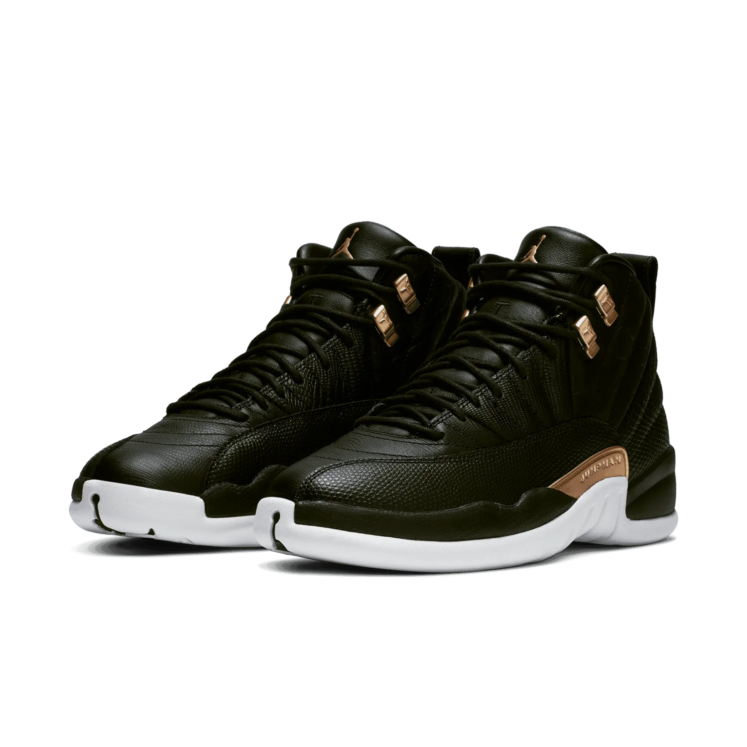 Air Jordan 12 Retro Black Metallic Gold White (W) image 4