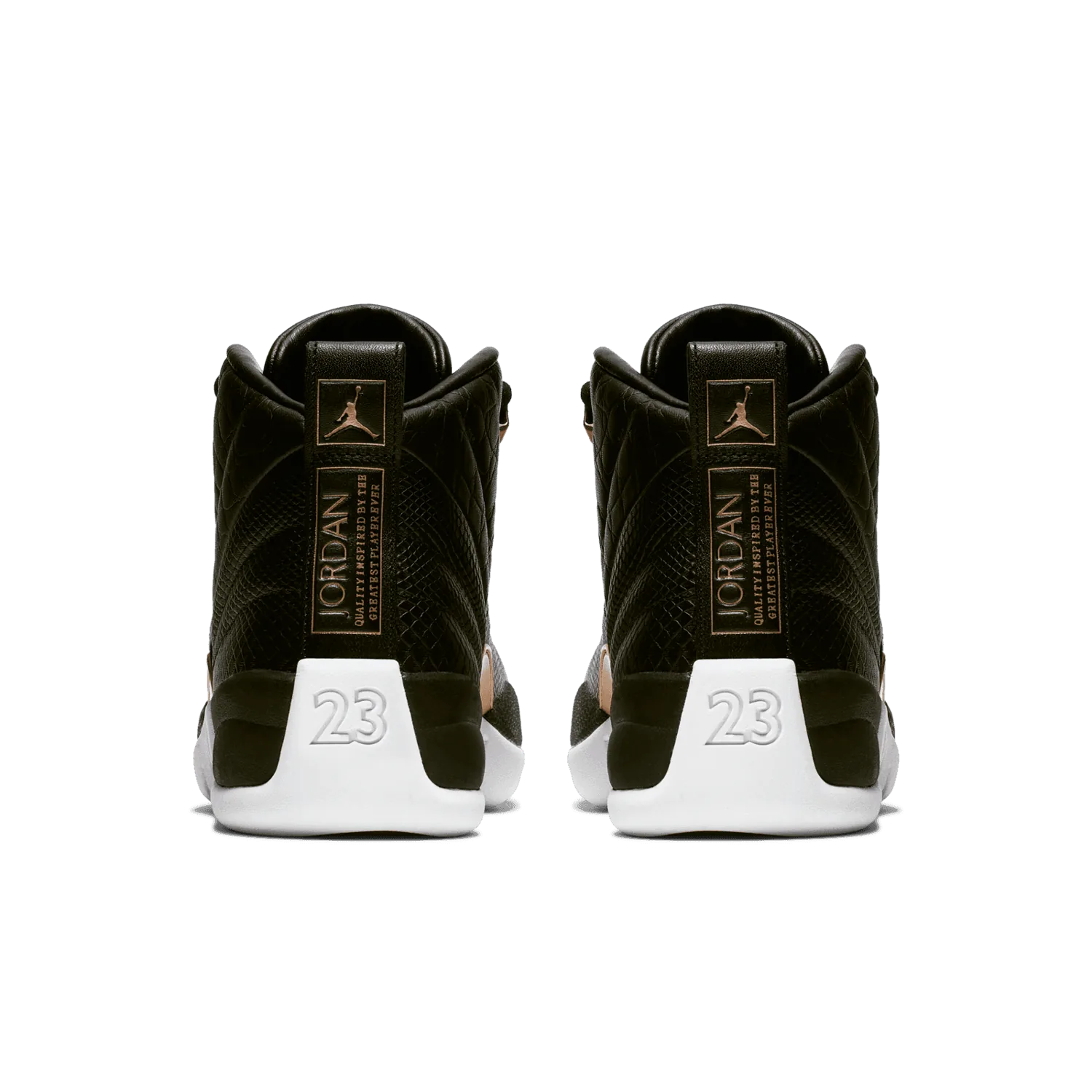 Air Jordan 12 Retro Black Metallic Gold White (W) image 5