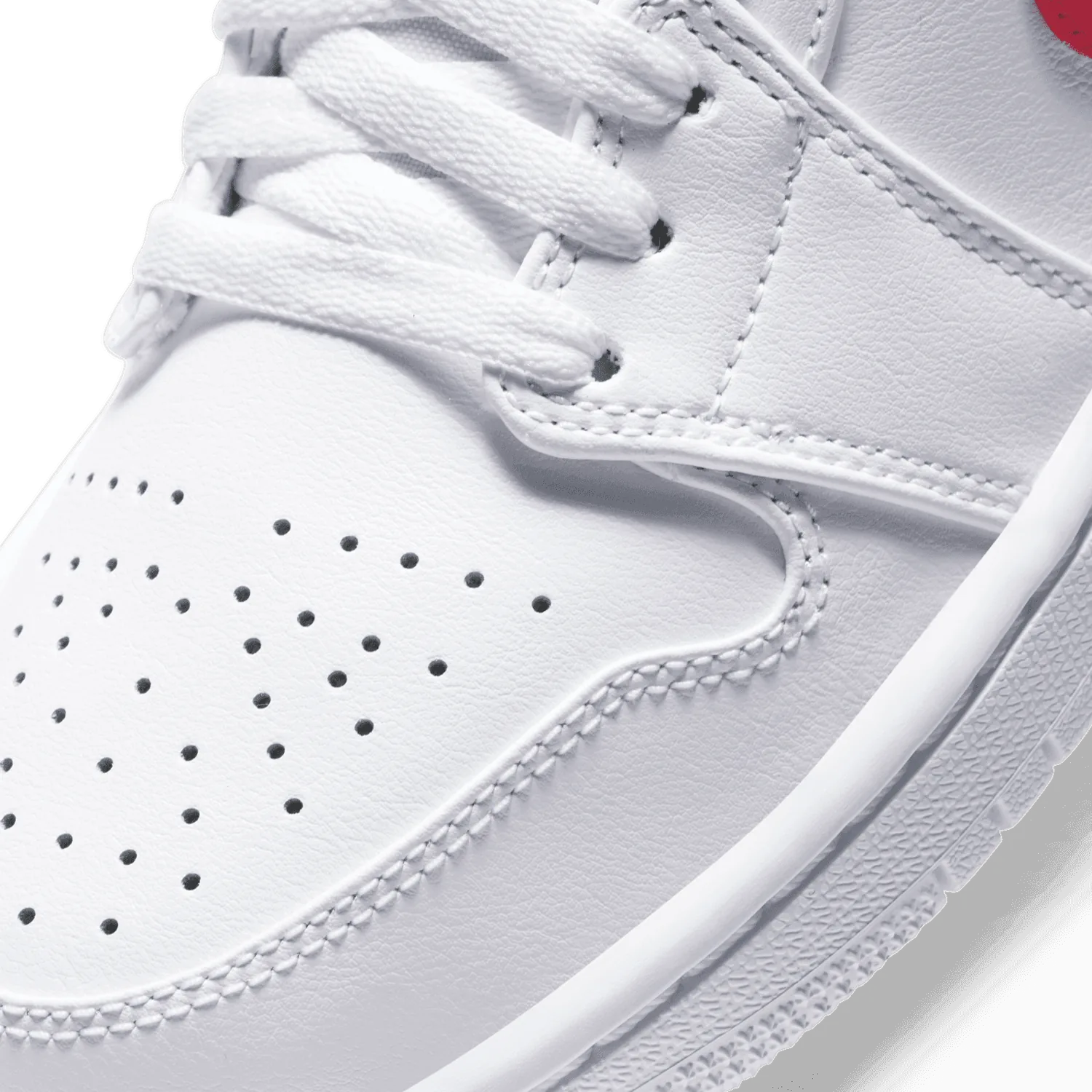 Jordan 1 Low White University Red (W) image 6