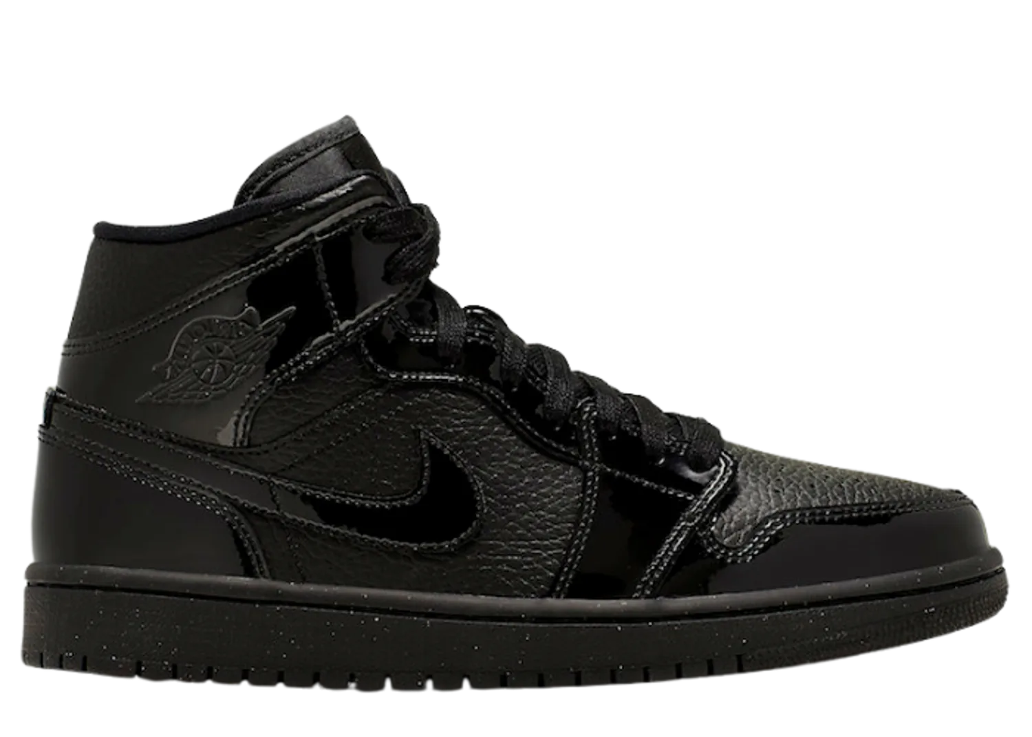Jordan 1 Mid Patent Triple Black (W)