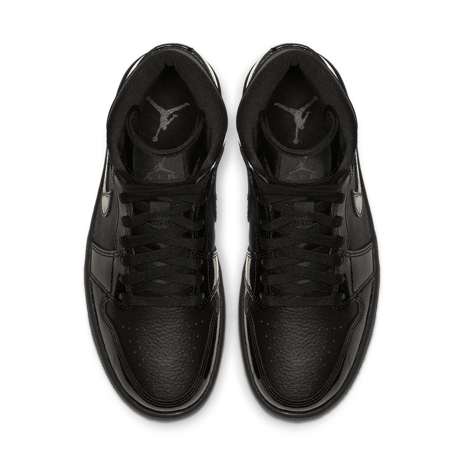 Jordan 1 Mid Patent Triple Black (W) image 3