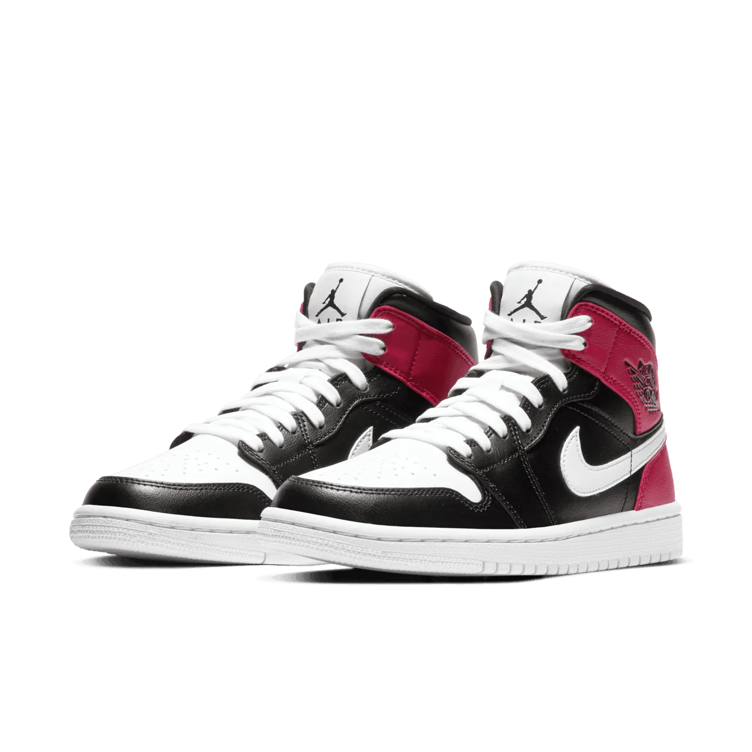 Jordan 1 Mid Black Noble Red (W) image 4