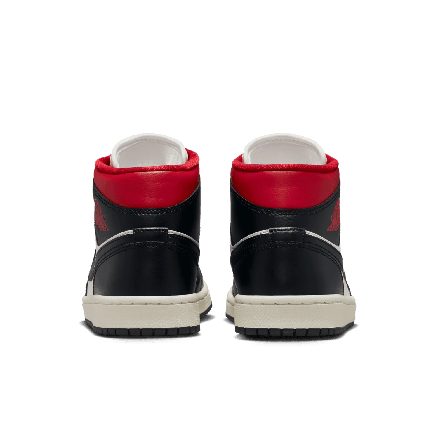 Air Jordan 1 Mid Black Gym Red (W) image 5