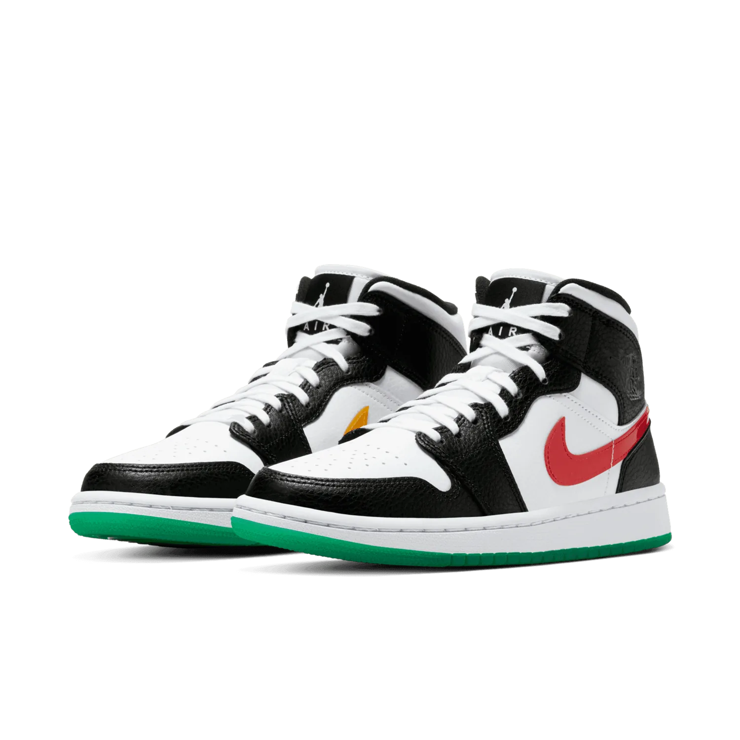 Jordan 1 Mid Alternate Swooshes Red Yellow (W) image 4
