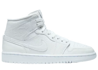 Jordan 1 Mid White Snakeskin (W)
