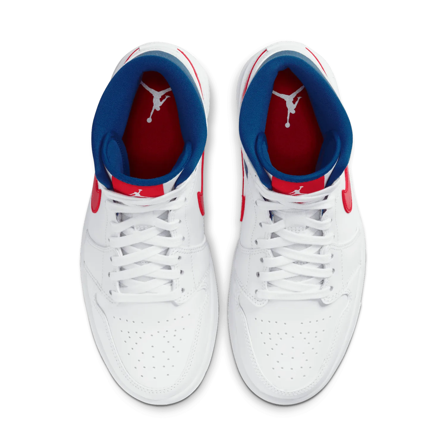 Jordan 1 Mid White Red Royal (W) image 3