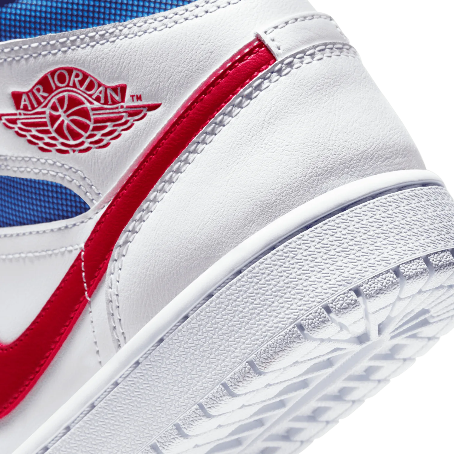 Jordan 1 Mid White Red Royal (W) image 7