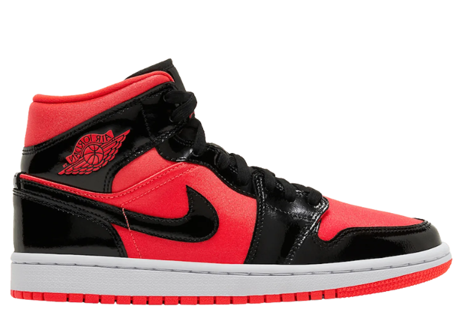 Jordan 1 Mid Hot Punch Black (W)