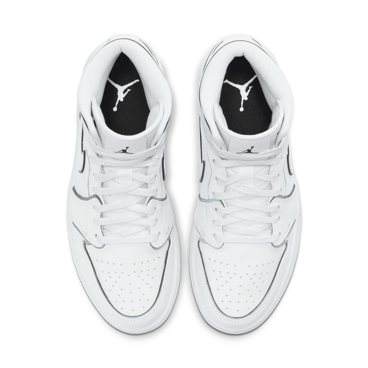 Jordan 1 Mid Iridescent Reflective White (W) image 5