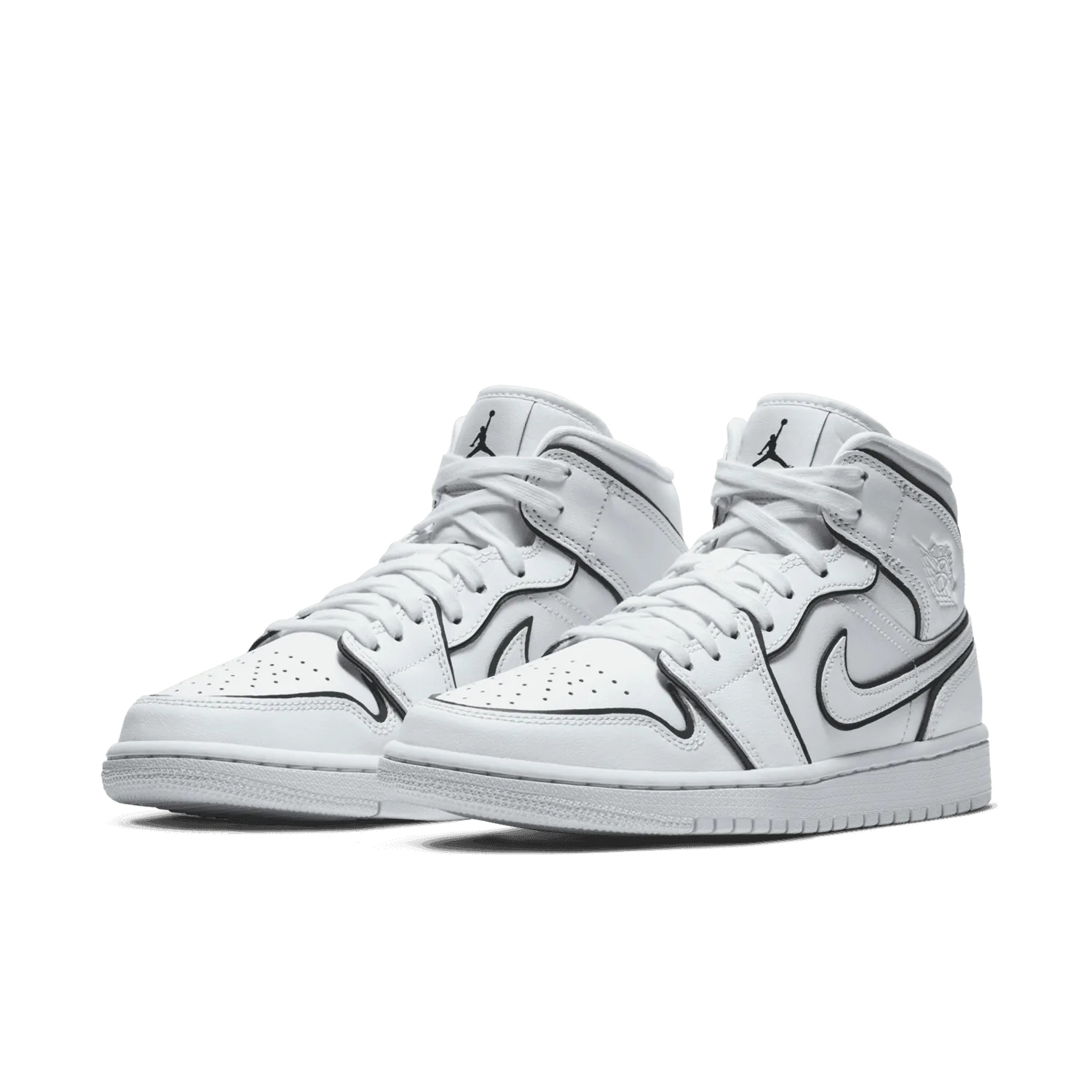 Jordan 1 Mid Iridescent Reflective White (W) image 6