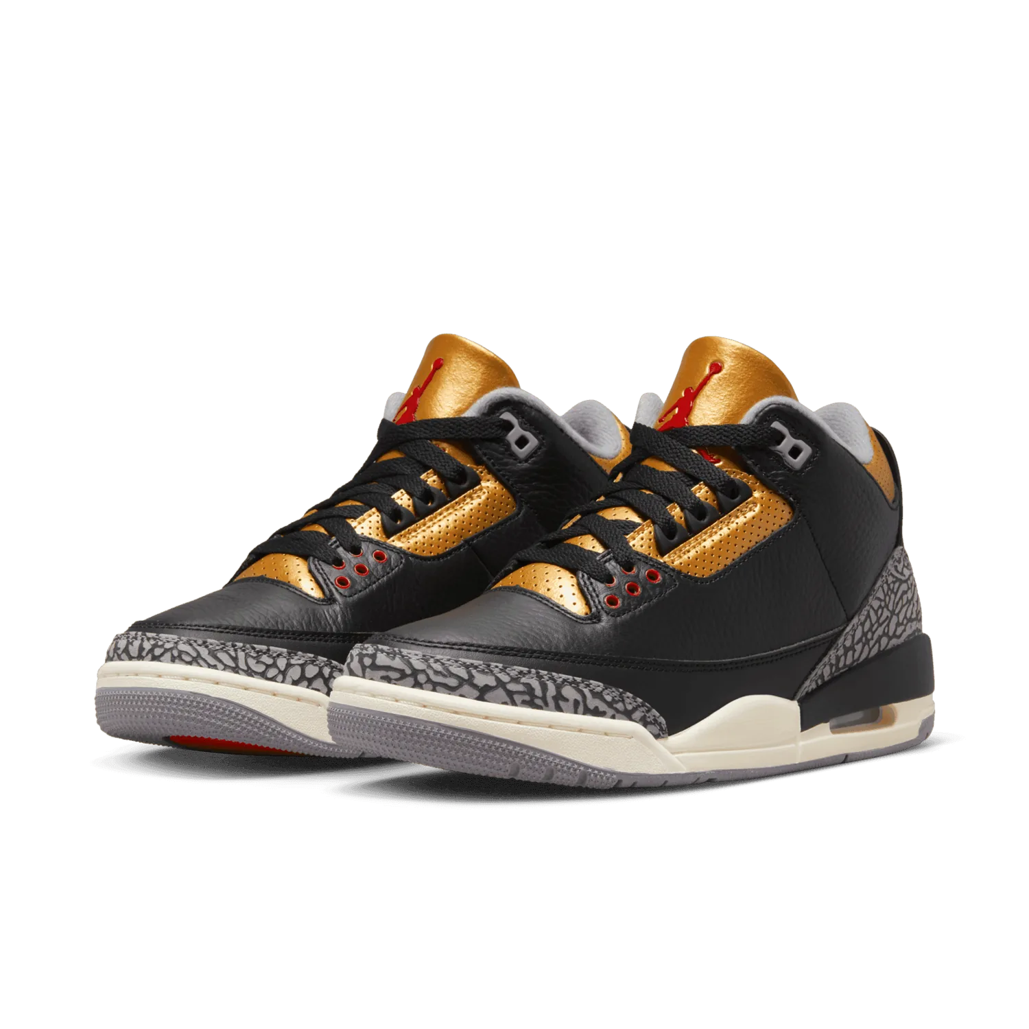 Air Jordan 3 Retro Black Cement Gold (W) image 4
