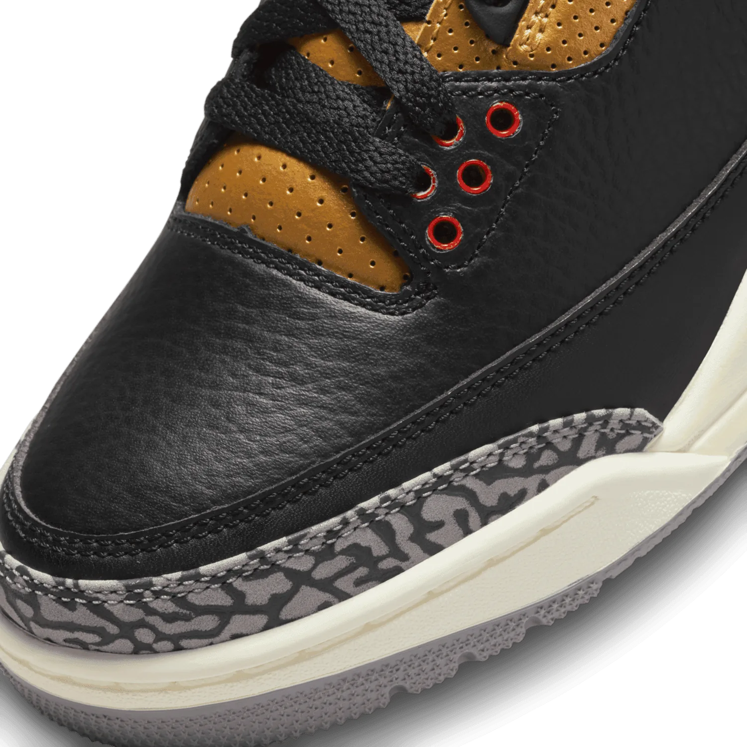 Air Jordan 3 Retro Black Cement Gold (W) image 6