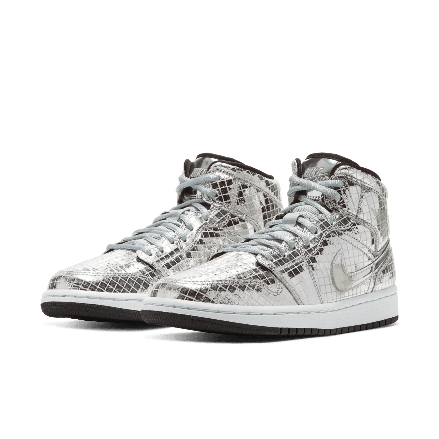 Jordan 1 Mid SE Disco Metallic Silver (W) image 4