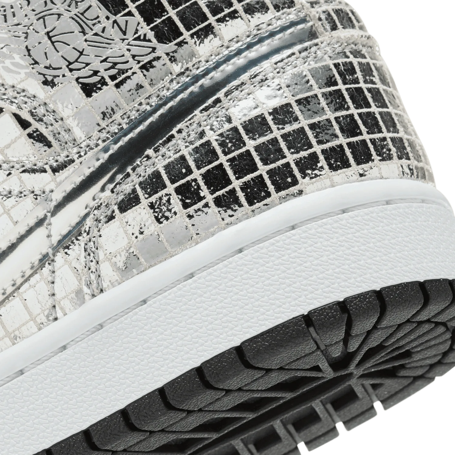 Jordan 1 Mid SE Disco Metallic Silver (W) image 7