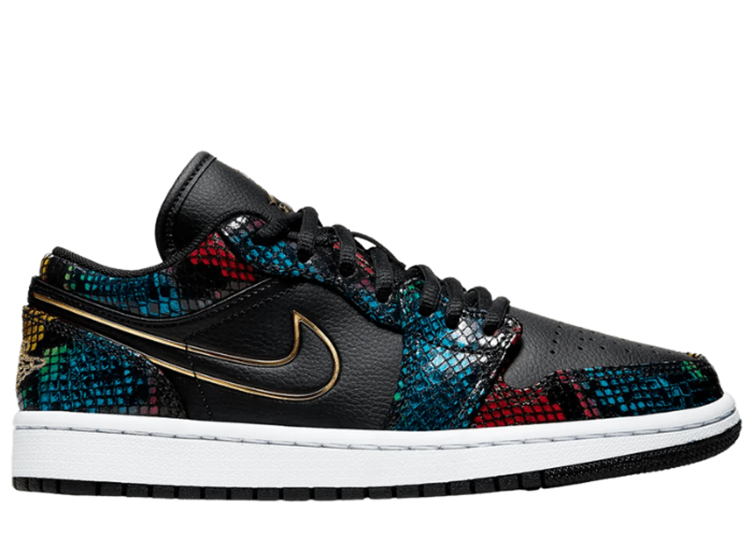 Jordan 1 Low Multicolor Snakeskin (2020) (W)