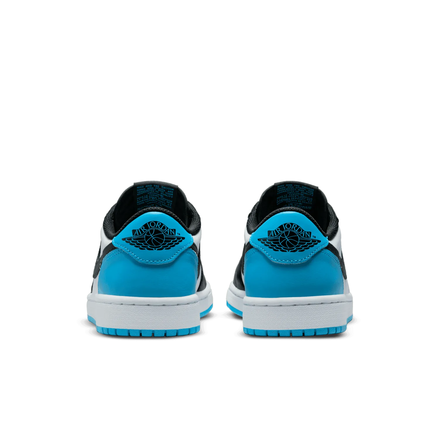 Air Jordan 1 Low Black Dark Powder Blue (W) image 5
