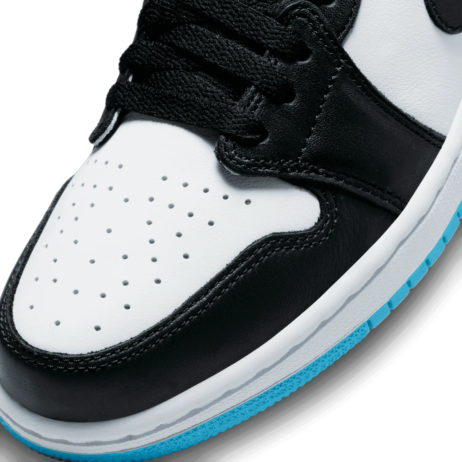 Air Jordan 1 Low Black Dark Powder Blue (W) image 6