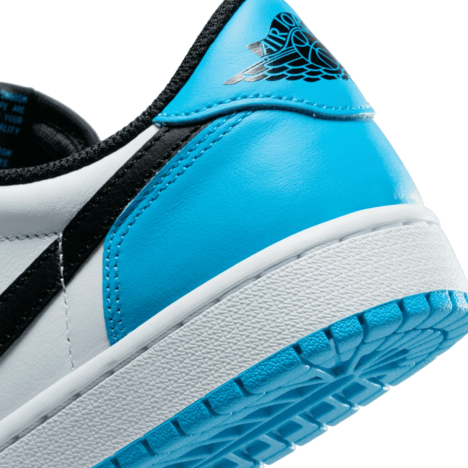 Air Jordan 1 Low Black Dark Powder Blue (W) image 7