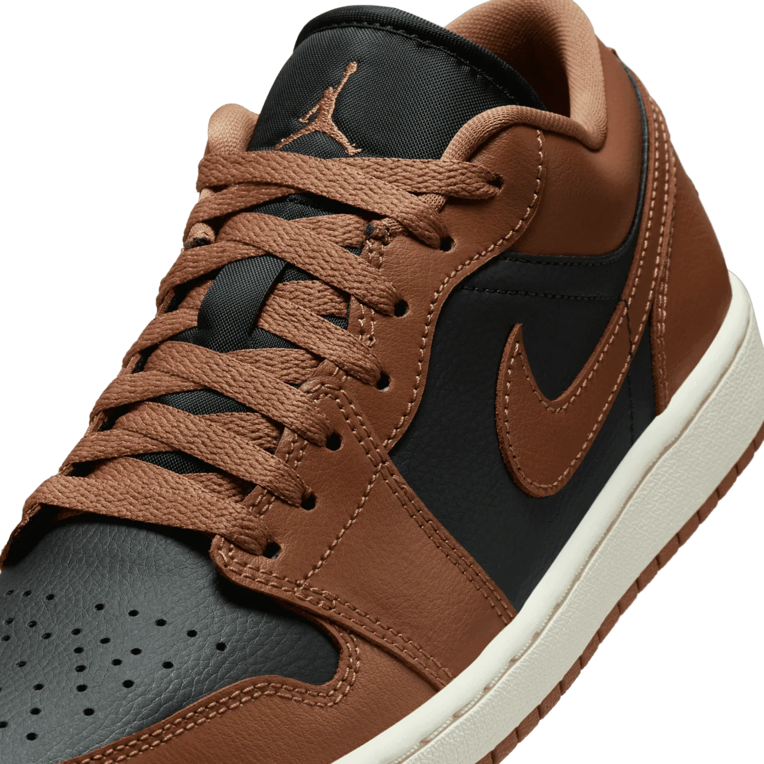 Air Jordan 1 Low Black Archaeo Brown (W) image 5