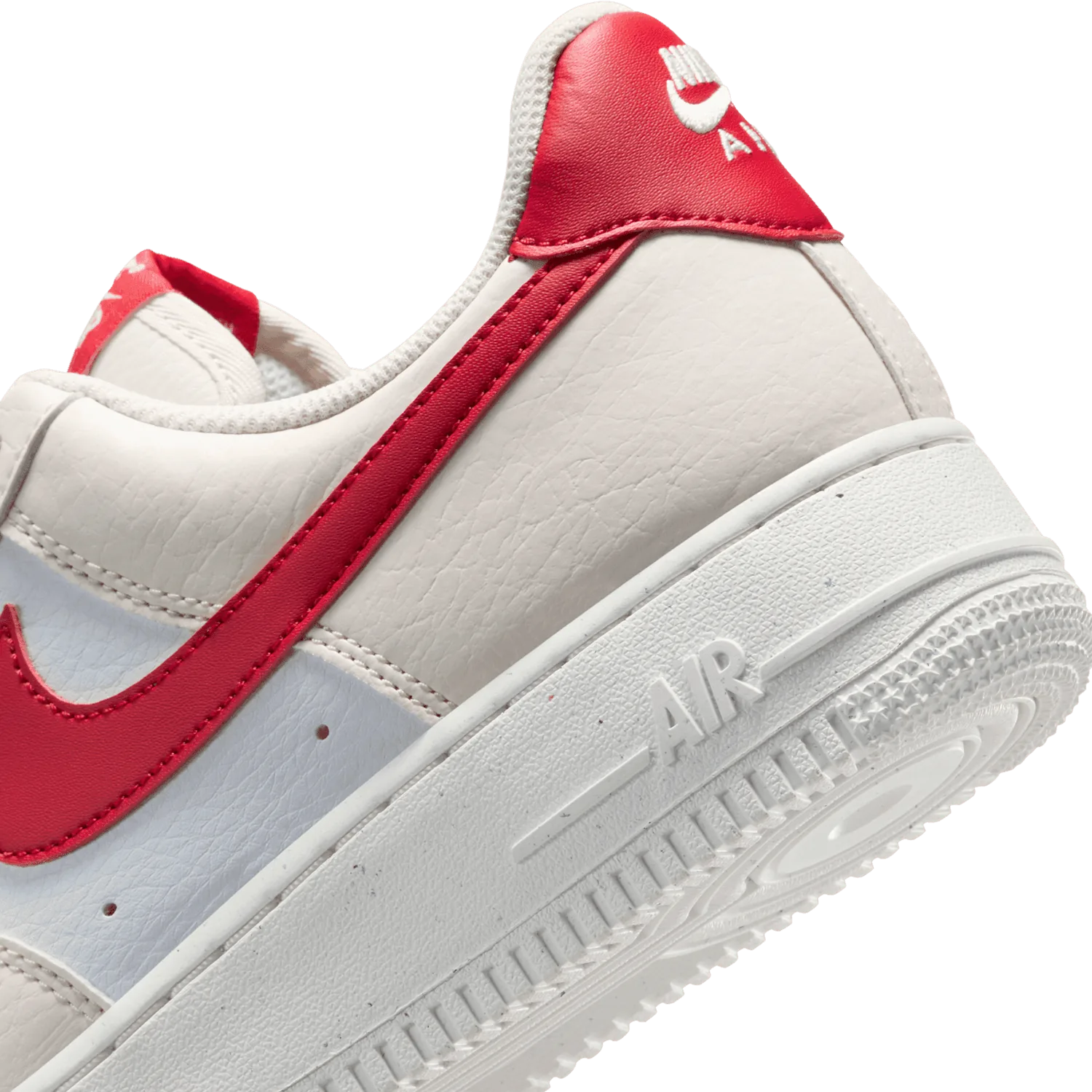 Nike Air Force 1 Low '07 NN Pale Ivory University Red (W) image 6